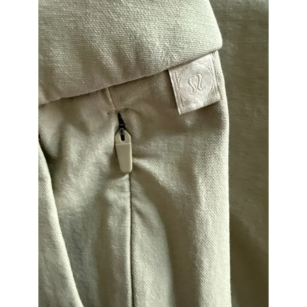 Lululemon Commission Pant Slim *Novelty Canvas in Tofino Sand Size 36